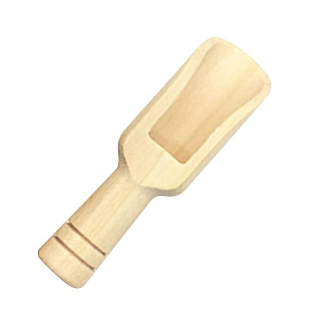 Cuchara de madera, cuchara de sal de baño pequeña de madera reutilizable respetuosa con el medio ambiente, suministros para el hogar