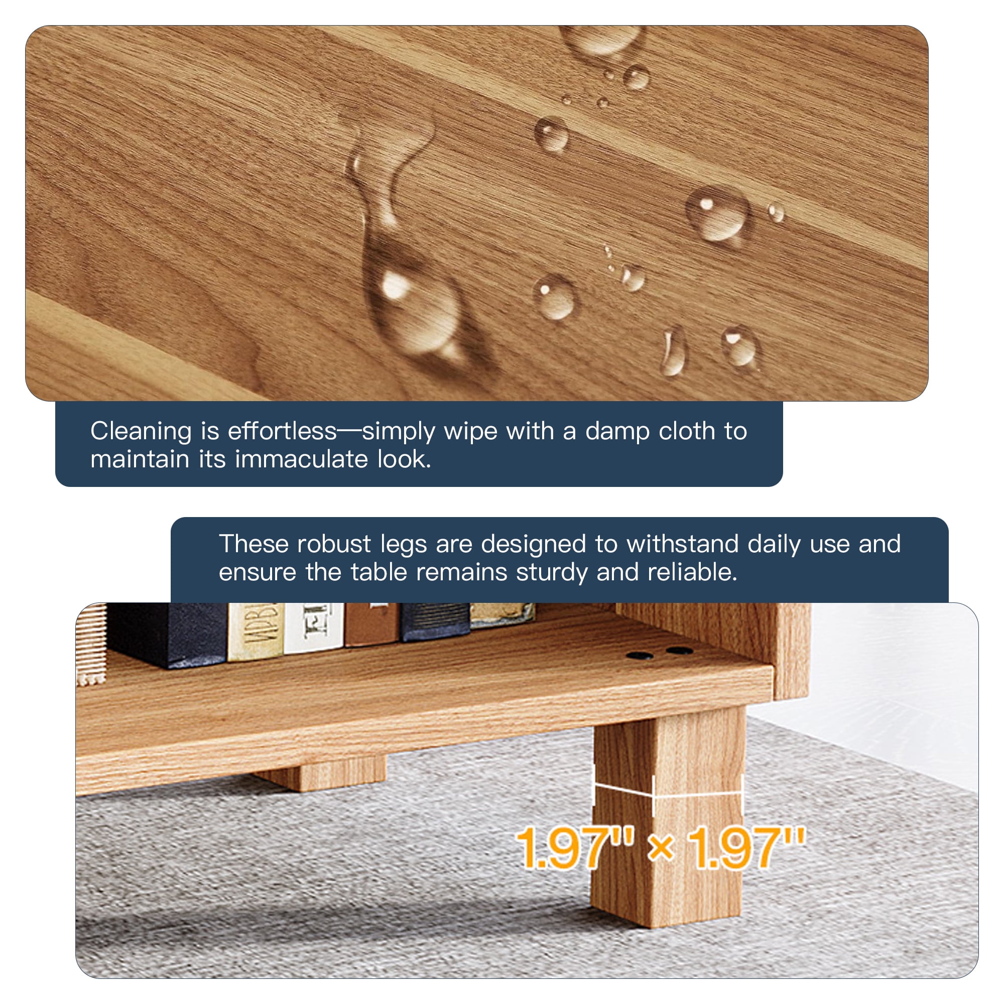 Demi Bonn Modern L Shaped Gaming Computer Desk, 59" Corner Executive Desk with Storage Cabinet for Home Office, Brown