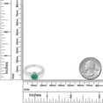 thumbnail image 5 of Gem Stone King 925 Sterling Silver Green Malachite and White Created Sapphire Engagement Ring for Women (1.77 Cttw, Cushion 6MM, Gemstone Birthstone, Available in Size 5, 6, 7, 8, 9), 5 of 5