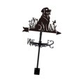 thumbnail image 4 of Veleta de metal con forma de perro, adorno de hierro forjado, estilo retro y rústico, indicador de dirección del viento para decoración de jardín,, 4 of 8