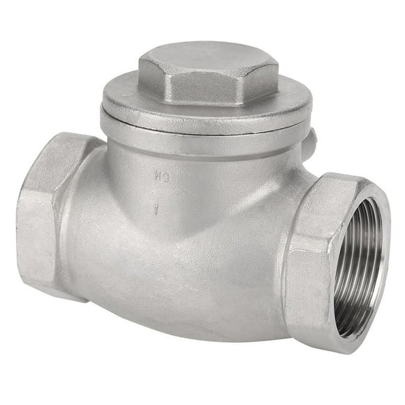 DN32 Check Valve, One-Way Stainless Steel Swing Check Valve, Sturdy For Water Oil