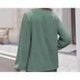 thumbnail image 4 of Camisas de mujer de manga larga, suéteres elegantes de manga larga, tops casuales., 4 of 5
