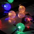 thumbnail image 1 of Cadena de luces solares de cristal con 30 luces LED, bola de burbujas, luz de colores para el día de Navidad, decoración para exteriores, camping y patio, 1 of 5
