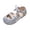 Silver, variant on Ymyiu Toddler Sandals Girl Girls Sandals Kids Strap Flat Sandals Open Toe Summer Butterfly Casual Sandals Size 11 (Light Purple,Little Kids 11)