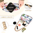 thumbnail image 2 of FORMRS Womens Shoulder Bag with Chain Strap Clutch Purse Cute Tote Handbag, Hand Drawn Sailboats, 2 of 7