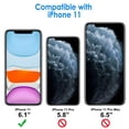 thumbnail image 2 of JETech Case for iPhone 11, 6.1-Inch, Shockproof Bumper Cover, Anti-Scratch Clear Back (Blue), 2 of 6