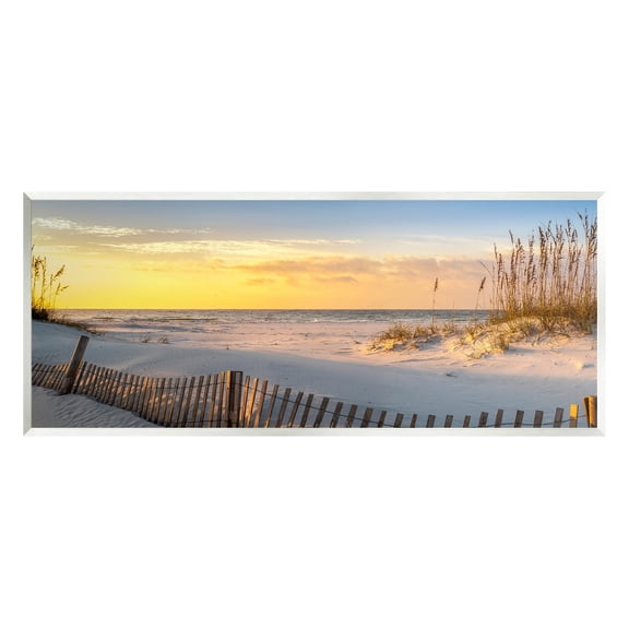 Stupell Industries Panoramic Coastal Beach Sunrise Photograph Unframed Art Print Wall Art, Design by H.J. Herrera