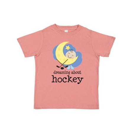 

Inktastic Dreaming About Hockey Gift Toddler Boy or Toddler Girl T-Shirt