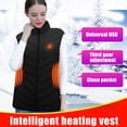 thumbnail image 6 of USB Heated Vest for Men and Women Rechargeable Battery Powered Thermal Jacket Outdoor Winter Sports Gear, 6 of 6