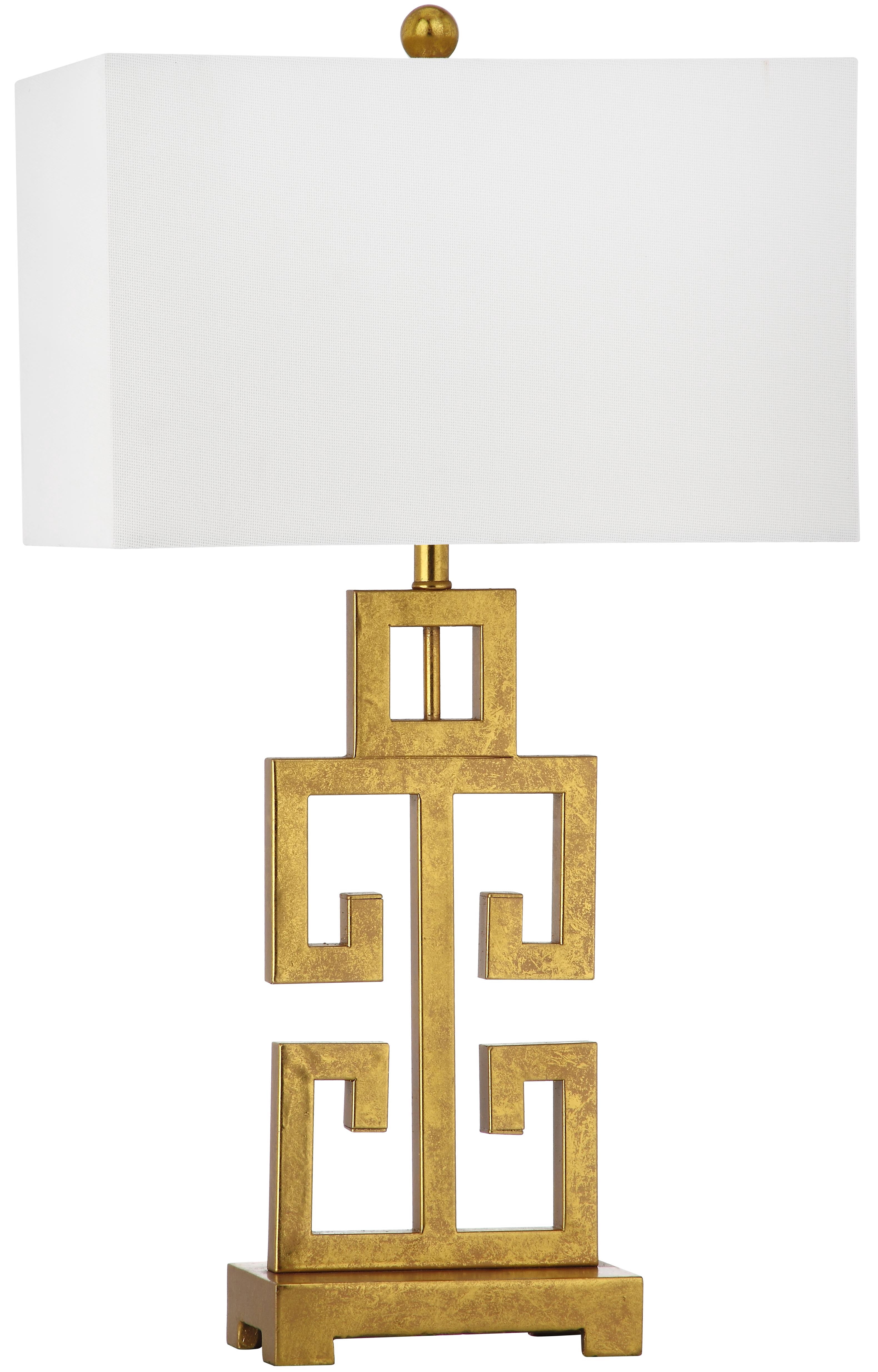 SAFAVIEH Greek Key Table Lamp | Gold |