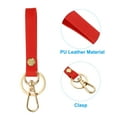 thumbnail image 4 of Uxcell PU Leather Keychain,Key Holder Keyring with Metal Key Ring Anti Lost  Clasp for Men and Women,Red,2 Pack, 4 of 6