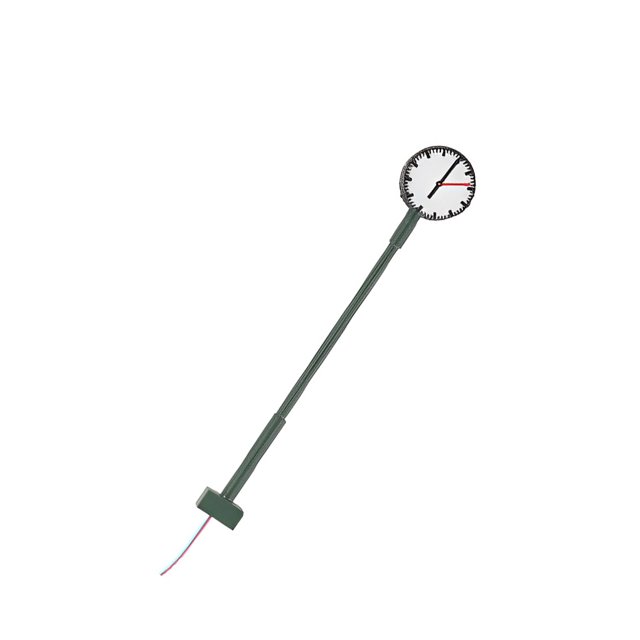 Bearachild Lámparas de reloj de ferrocarril, Material de Metal, poste de luz en miniatura, diseño de construcción de tren, luces de calle, decoraciones Artesanía Tipo12 Bearachild HA064507-12