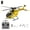 Yellow - 1 Battery, variant on C180 Remote Control Helicopter with 6-Axis Gyro, 1:25 Scale 2.4G 6CH Single-Rotor Brushless RC Helicopter with Barometric + TOF LiDAR Dual Altitude Hold & Optical Flow Positioning - RTF