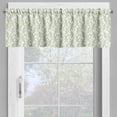 thumbnail image 4 of Ambesonne Paisley Valance & Curtain, Old Leaf Swirl Floral, 55"x24", Green Black White, 4 of 6