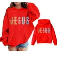 thumbnail image 3 of Teen Hoodies Trust in the Lord Hoodies Long Sleeve Graphic Sweatshirt Cute Loose Pullover Top Cute Clothes Preppy Clothes for Girls 11-12 Years Cute&nbsp;Boy Girl&nbsp;Clothing, 3 of 7