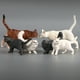 thumbnail image 5 of Figura de gato de imitación, adorno decorativo para el hogar (gris azulado), 5 of 8