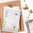 thumbnail image 6 of Clear A6 Binder Cover Pvc 6-Ring Budget Binders Refillable Notebook Shell Protector Laser Star 2 Buttons Closure For Envelopes Style A, 6 of 6