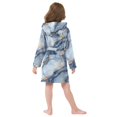 thumbnail image 4 of FORMRS Kids Bathrobe Unisex Hooded Robe Toddler Pajamas Sleepwear, Size 7-9T, Abstract Marble Pattern, 4 of 7