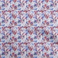 thumbnail image 1 of oneOone Georgette Viscose Medium Blue Fabric Abstract Floral Sewing Craft Projects Fabric Prints By Yard 42 Inch Wide, 1 of 4