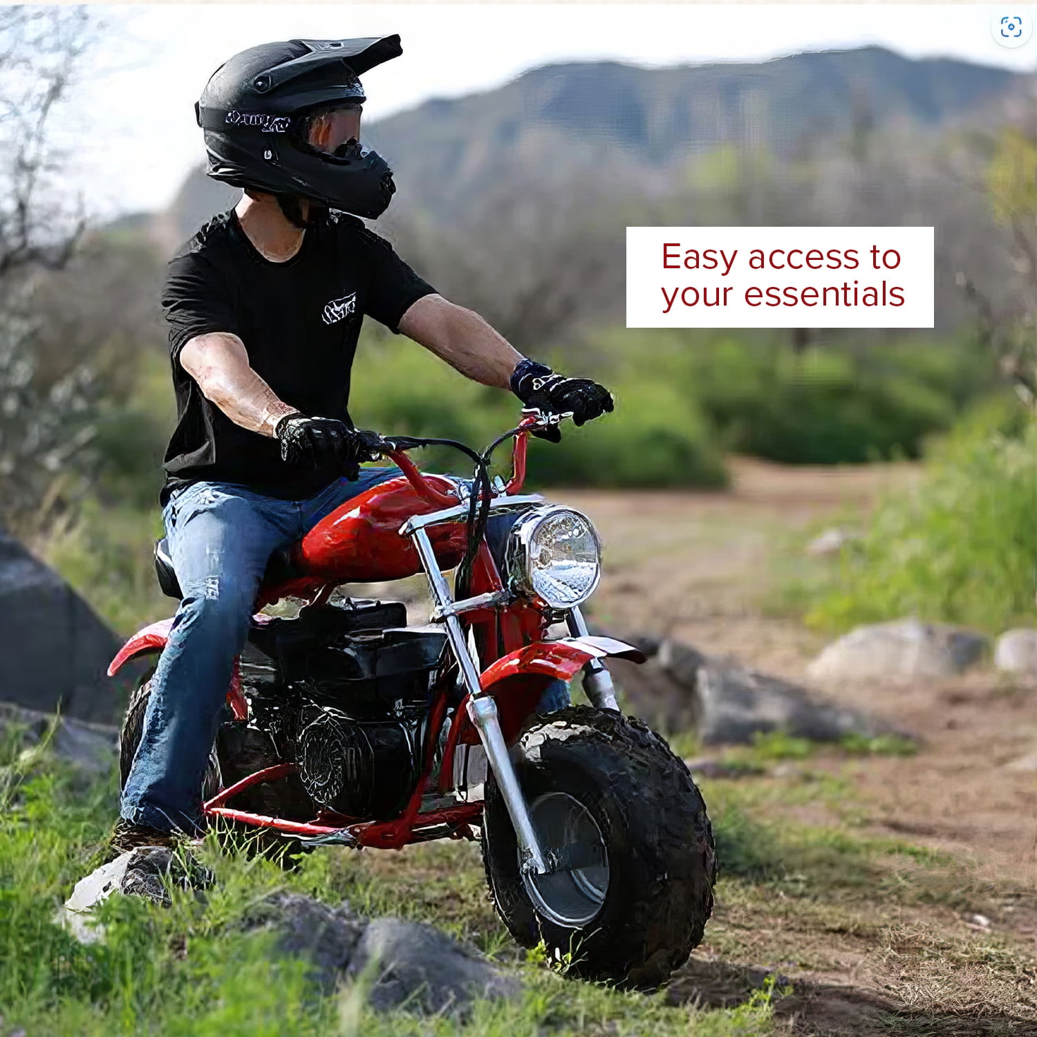 AlveyTech Decorative Fuel Tank for the Coleman CT200U-EX, CT200U-EXR and CT200U-EX V Mini Bike (Red)