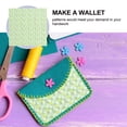 thumbnail image 4 of 7 Pcs/1 Set Creative DIY Handmade Patchwork Fabric Cotton Cloth Piece Printing Cloth Sewing Fabric Quilting Fabric (Green), 4 of 6