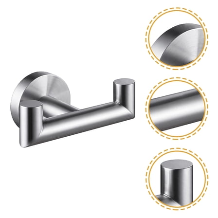 Soimiss Heavy Duty Wall Mounted Double Towel Hook for Bathroom Towels