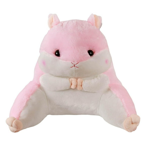 Cushion Sit Backrest Hamster Reading Pillow With Arms for Kids Teens and Adults Soft Lumbar Support for Bed Sofa Desk Cartoon Chair