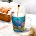 thumbnail image 3 of Yiaed Sea World Print Ceramics Coffee,Large Handle Design,Extra Large Tea and Coffee Cup for Office and Home Mugs, 3 of 6
