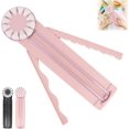 thumbnail image 1 of Edge Cutter Paper Crafts,Paper Craft Edge Cutter,12 in 1 Rotary Paper Cutter with Rotating Disc,Multifunctional Paper Cutter Machine with Measurements for Scrapbooking,Photo Card (Pink), 1 of 8