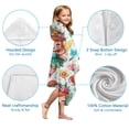 thumbnail image 7 of Colorful Fairy Princess Pattern Hooded Bath Towel，50"x30" for Ages 3 To 12 Kids, Quick Dry Lightweight Soft Microfiber Hood Beach Towel Cover Up for Kids, 7 of 7