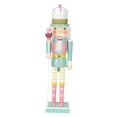 thumbnail image 3 of Wooden Nutcracker Desktop Decoration Scene Layout Accessories Painted Decorative Traditional Christmas Doll Nutcracker Crafts green 25cm, 3 of 8
