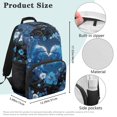 thumbnail image 7 of HUIACONG Dolphin Print School Backpack for Girls Boys Age 6-18 Large Capacity Lightweight Water-Resistant Bookbag for Elementary Middle High School Back to School Gift Daily Use, 7 of 7