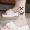 thumbnail image 3 of 24 hojas de tatuajes temporales variados para hombres y mujeres, juego de pegatinas de tatuajes temporales para el cuello del brazo, 3 of 6