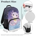 thumbnail image 7 of KUIFORTI Purple Star Axolotl Children's Backpack 17 Inch Kids School Bookbag with Adjustable Straps Fits for Elementary Primary Middle Back to School Gifts for Students, 7 of 7