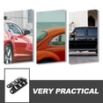 thumbnail image 3 of OUNONA 1 Pair Engine Ventilation Cover Black ABS For Car Hood With Aggressive Appearance, 3 of 8