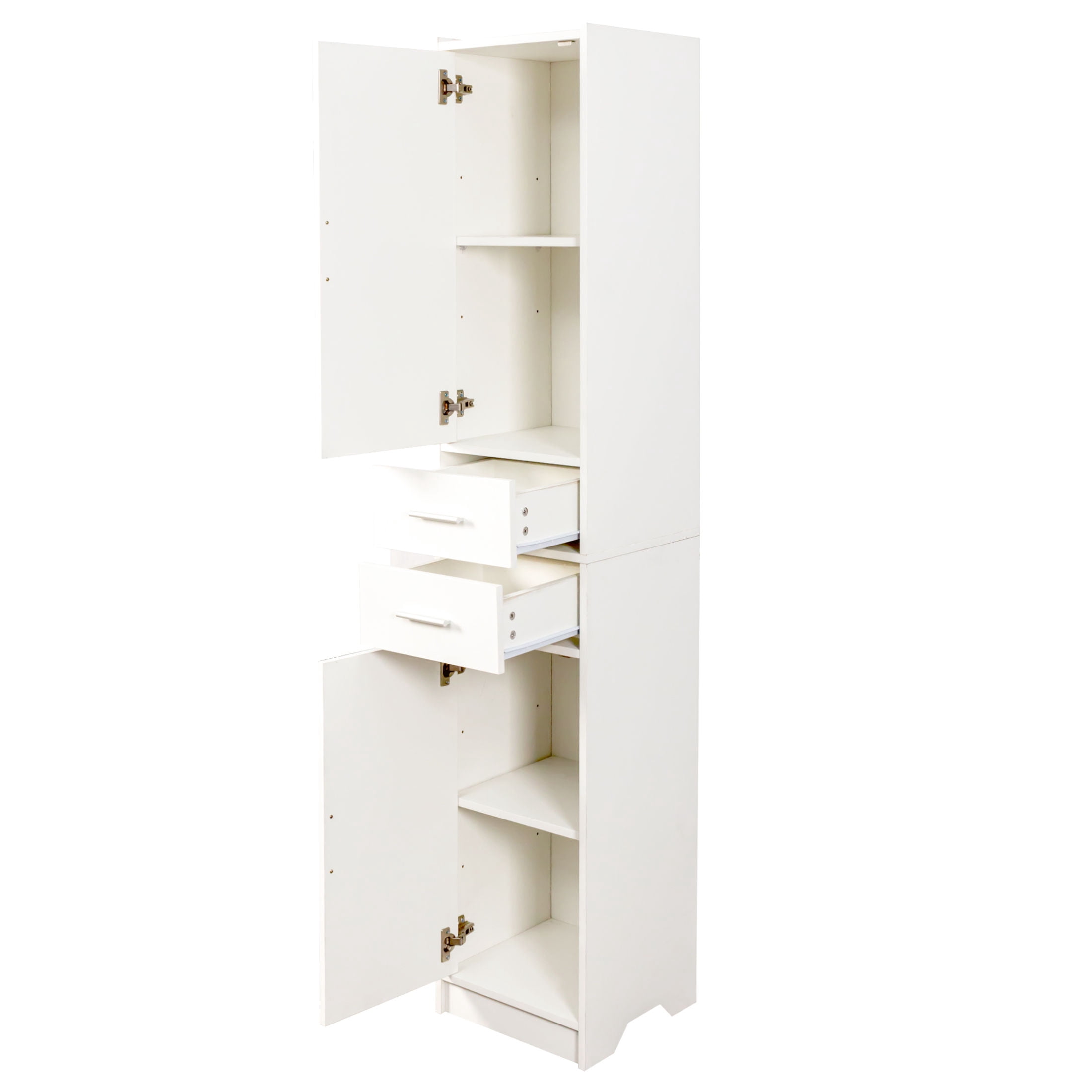 Noble House 70.87" Tall Bathroom Storage Cabinet with Doors & Drawers, Slim Freestanding Storage Organizer, White