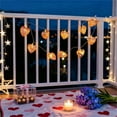 thumbnail image 6 of Valentines Heart String Lights Operated,Shatterproof Pink Heart Lights, Indoor Outdoor Heart Valentine Lights for Wedding Bedroom Party Valentines Decor, 6 of 6
