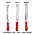thumbnail image 4 of Graflsoa Wooden Handle Steel Chainsaw Sharpening File - Anti-Rust, Durable, and Easy-to-Use with Angle Guide for Precision Sharpening, 4.0mm Diameter., 4 of 6