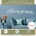 thumbnail image 2 of Vinyl Wall Decal Faith Family Friends - Christian Verse Wall Decal - Inspirational Scripture Wall Art Sticker - Quote Decals for Wall - Die-Cut Vinyl Wall Art, 48x9.5-Inch, White, 2 of 4