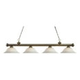 thumbnail image 2 of Z-Lite 200-4-WM16 Riviera 4 Light 82" Wide Billiard Multi Light Pendant, 2 of 2