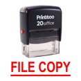 thumbnail image 2 of Printtoo Self Inking Rubber Stamp Office Stationary FILE COPY Custom Stamp-Red, 2 of 2