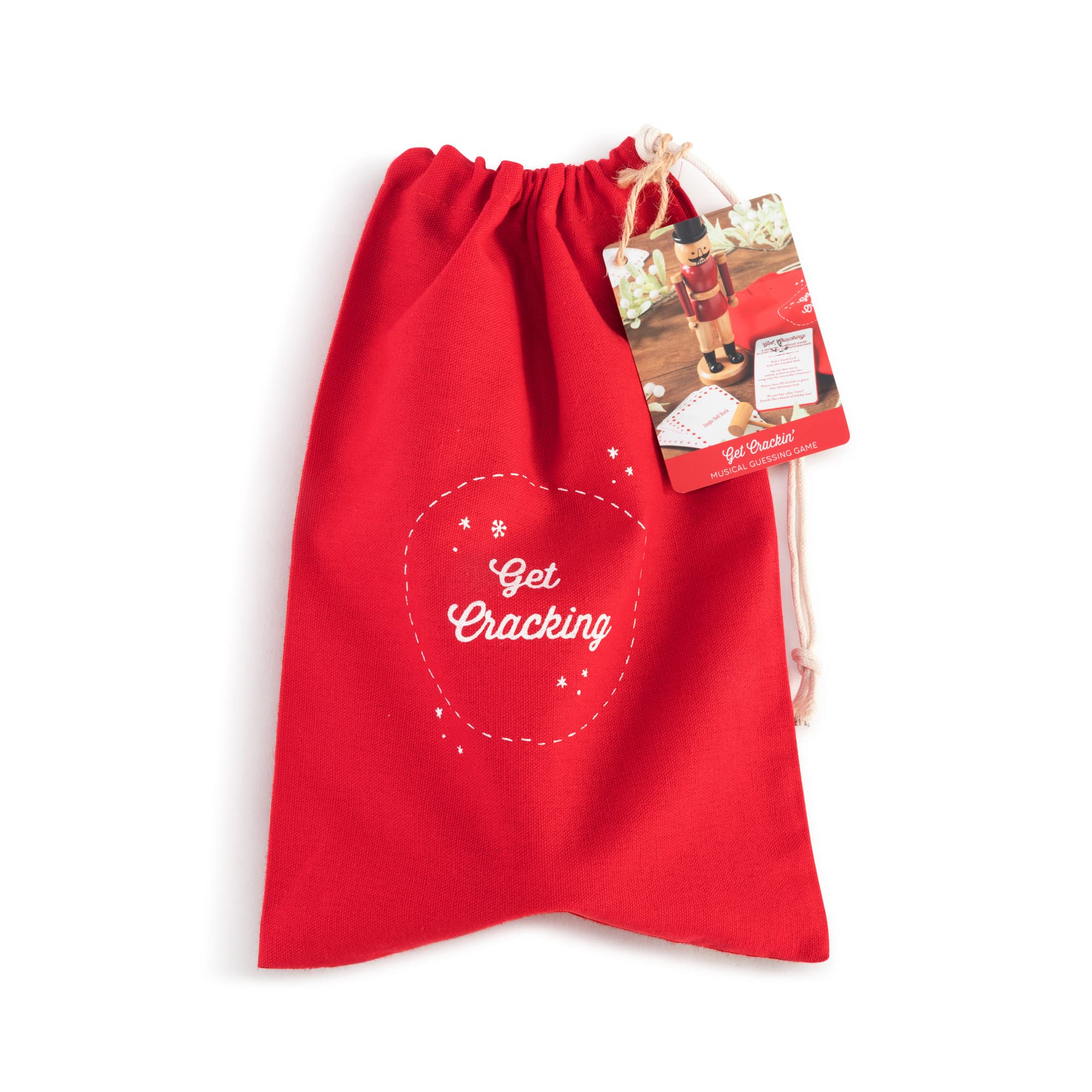 DEMDACO Get Crackin' Red, Black, Natural Brown Holiday Activity Musical Guessing Game