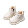 thumbnail image 2 of Fozruso Fashion Autumn Children Girls Sports Shoes Flat Thick Bottom Non Easy To Wear PU Upper Comfortable Boots,Warm Lined Boots Sizes 11 Little Kid(5-5.5 Years), 2 of 6
