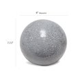 thumbnail image 2 of Lampe de table Simple Designs en forme de boule en pierre mosaïque à 1 lumière, blanche, 2 of 7