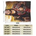thumbnail image 2 of Roman Reigns Blanket, Super Soft Throw Blanket, Cozy Flannel Blankets For Boys Girls, Warm Blankets For Couch Sofa Bed, 80"X60", 2 of 9