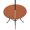 Burnt Orange, variant on Round Outdoor Tablecloth with Umbrella Hole and Zipper, Light Yellow Tablecloth with Elastic Waterproof, Minimalist Modern Solid Color Yellow Patio Table Covers for 45" - 54" Picnic Pool Tables