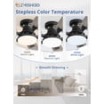 thumbnail image 3 of Ventilador de Techo ZMISHIBO 60" empotrado con Luz LED y Control Remoto, 3 of 9