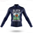 thumbnail image 4 of Chaqueta de ciclismo de manga larga para hombre con diseño de perezoso, ropa de ciclismo de montaña para primavera y otoño, uniforme de bicicleta, camiseta de carreras de bicicleta de carretera transp, 4 of 5