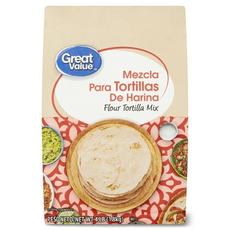Great Value Flour Tortilla Mix, 64 Oz