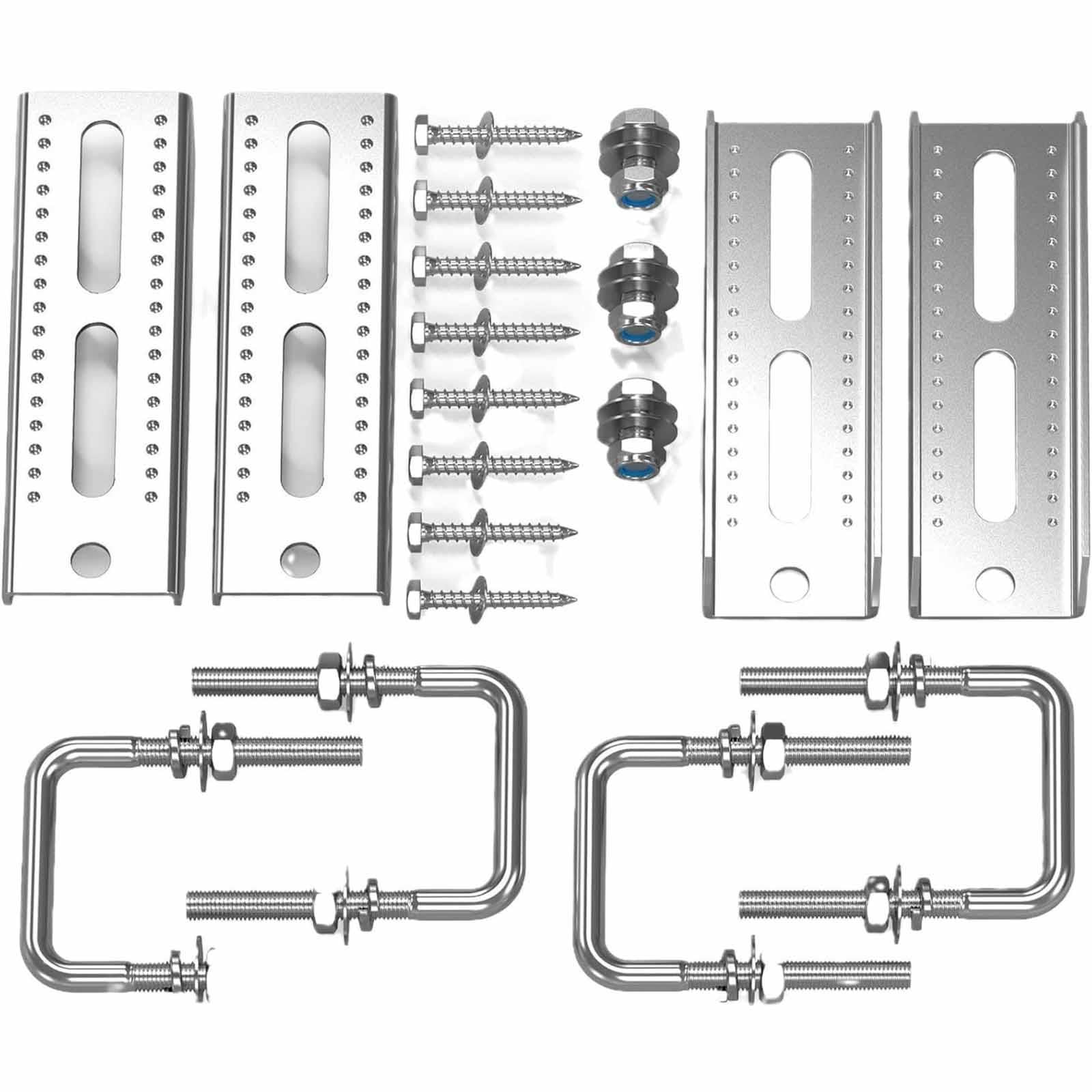 JISADER 4x 8" Top Bunk Bracket Kit Repair Parts Easily Install Square U